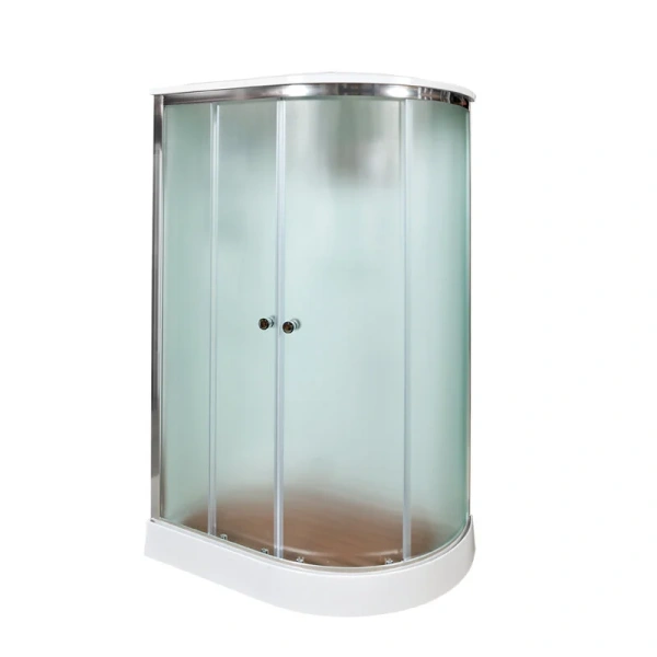 Душевая кабина Deto D 120х80 см левая D102SL (детальная фотография), угловые, недорогие, для дачи, без гидромассажа, c тропическим душем, с вентиляцией, с крышей