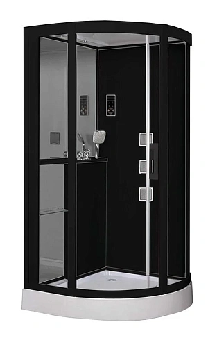 Душевая кабина Grossman 100x100 см профиль черный - фото 2