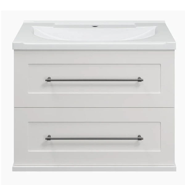 Тумба под раковину подвесная Misty Марта 70 см белая П-Мрт09070-011Пр (детальная фотография)