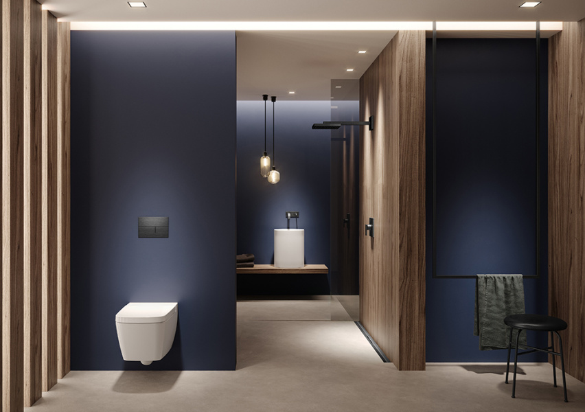 Душевой лоток Tece TECEdrainprofile 120 см черный сатинированный хром 671201 (детальная фотография), для монтажа в пол