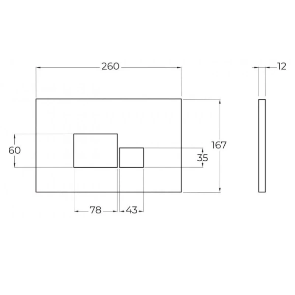 Клавиша смыва BelBagno хром глянец BB071CR (детальная фотография), нет в наличии