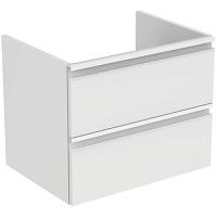 Тумба под раковину подвесная Ideal Standard Tesi 60 см белый глянцевый, 2 ящика