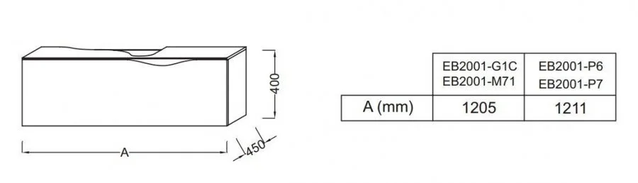 Тумба под раковину подвесная Jacob Delafon Stillness 121 см натуральный дуб EB2001-P6 (детальная фотография), нет в наличии