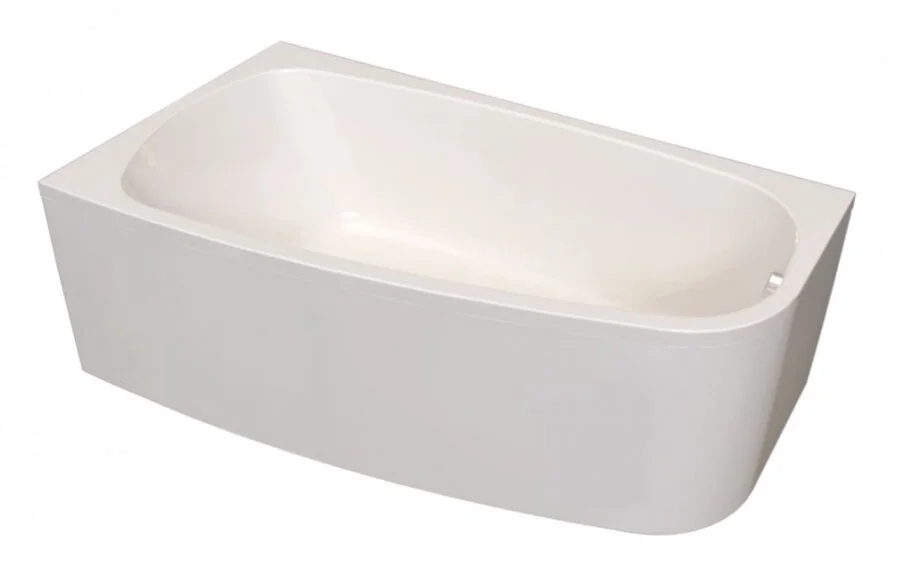 Ванна акриловая Радомир Рона 1-01-0-1-1-342/1-01-0-2-1-342, 148 x 80 см, левая/правая, белый (детальная фотография), прямоугольные