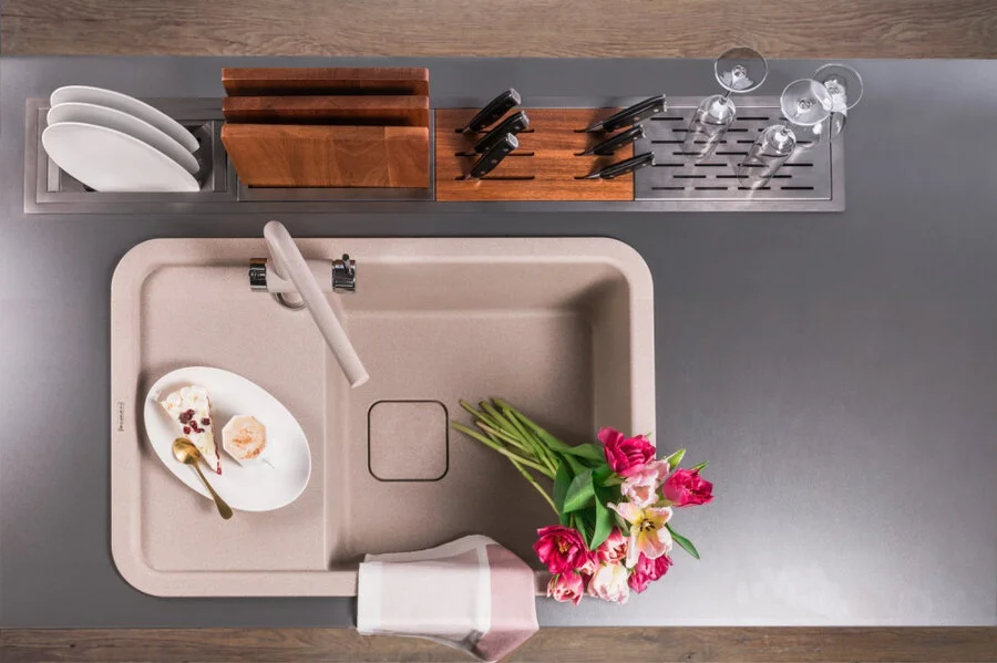 Мойка для кухни Omoikiri Tasogare 49934 65 см с крылом (детальная фотография), прямоугольной формы