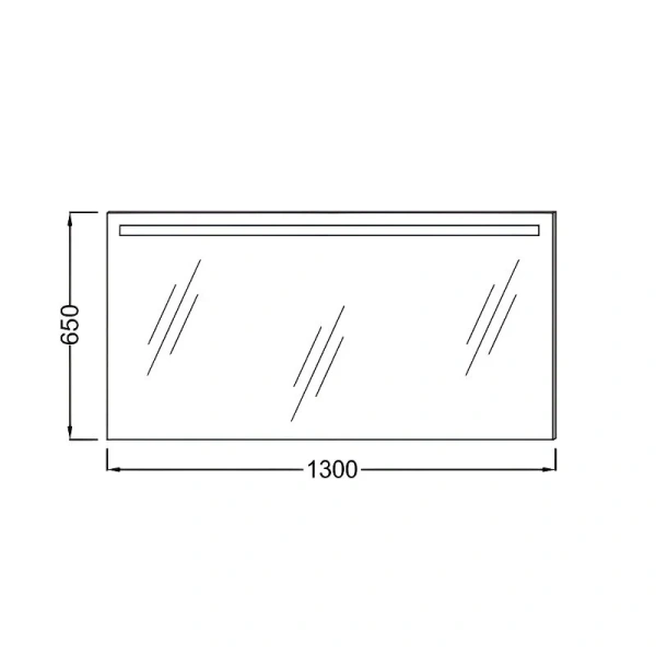 Зеркало с подсветкой Jacob Delafon Mirrors 130 см без рамы с функцией анти-пар EB1419-NF (детальная фотография), нет в наличии