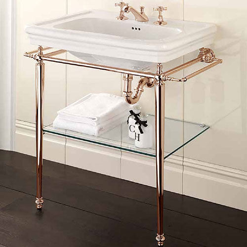 Раковина 70х53см, смеситель на 3 отверстия, цвет белый, Devon&Devon Etoile IBLG(3)FET (детальная фотография), подвесные index_1