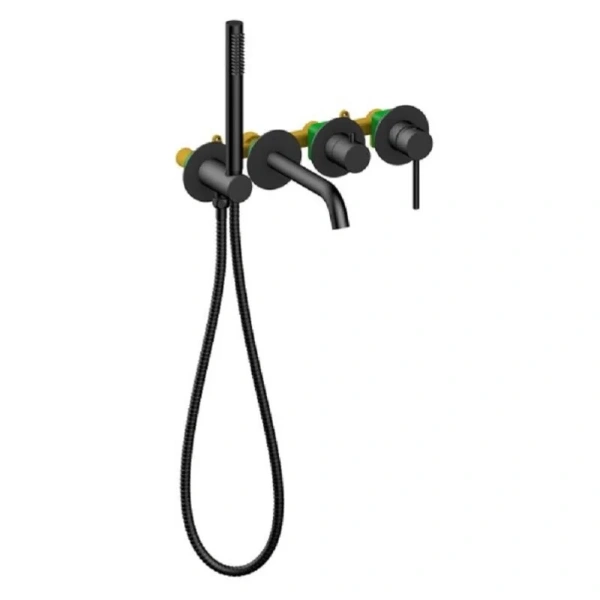 Смеситель для ванны Timo Saona черный матовый 2314/03YSM (детальная фотография)