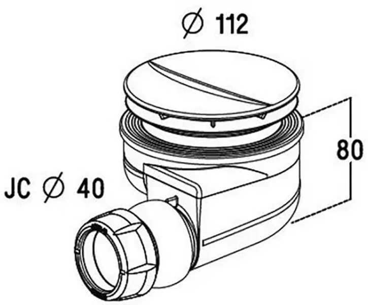 Сифон для поддона Jacob Delafon хром E78161-CP (детальная фотография), нет в наличии