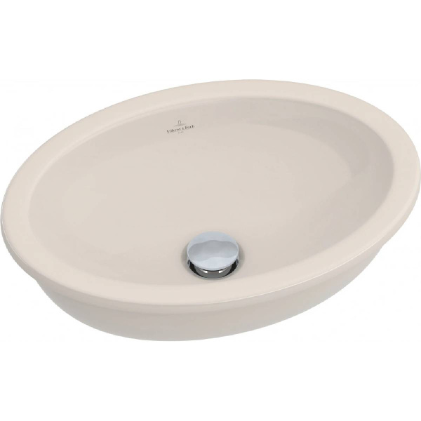 Раковина Villeroy & Boch Loop & Friends 50 см цвет пергамон с покрытием CeramicPlus 615510R3 (детальная фотография)