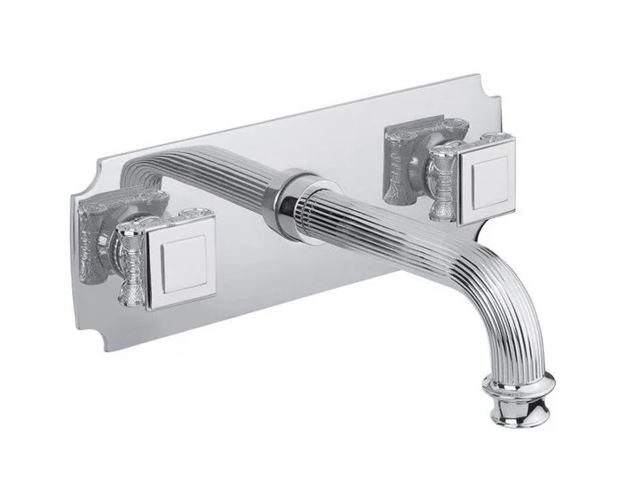 Смеситель для раковины Cezares Olimp хром, ручки квадратные OLIMP-BLS2-01-O (детальная фотография)