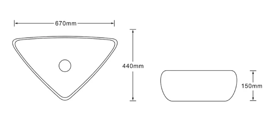 Раковина SantiLine 67 см черный мрамор SL-7031 (детальная фотография), современные, hi-tech