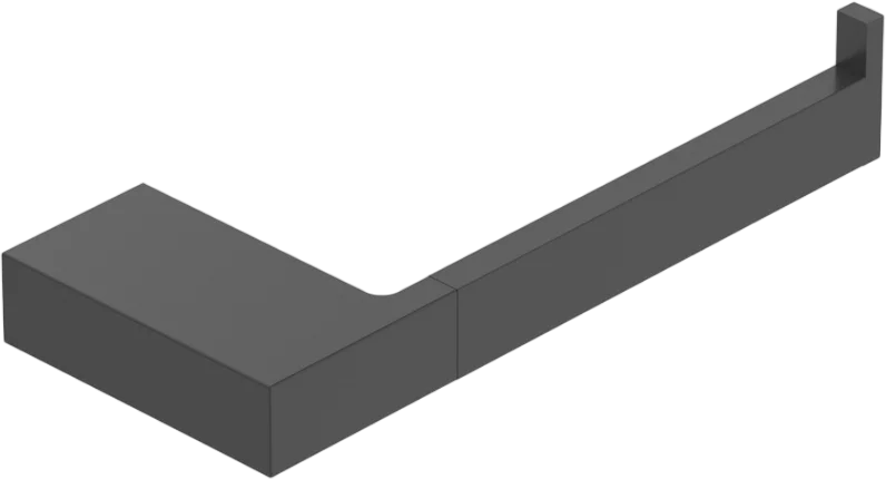 Бумагодержатель Cezares Slider черный матовый SLIDER-PH1-NOP (детальная фотография)