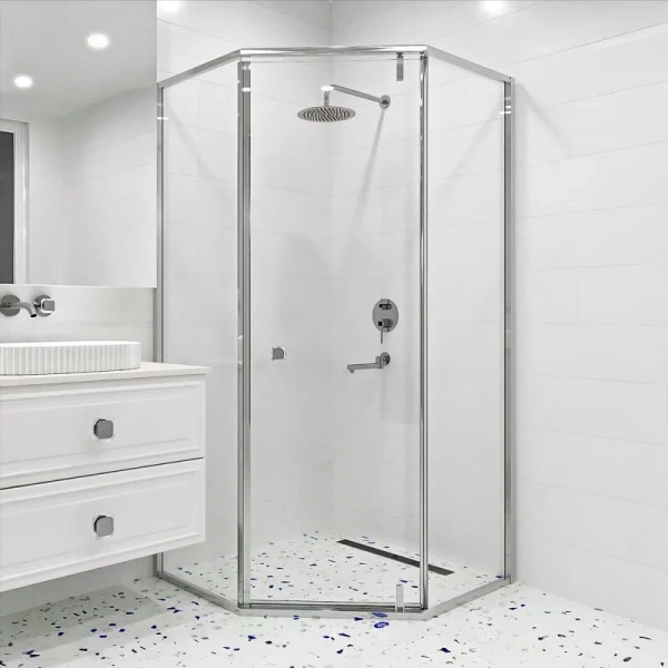 Душевой уголок RGW Hotel HO-088 100x100 см профиль хром, стекло прозрачное 350608800-11 (детальная фотография)