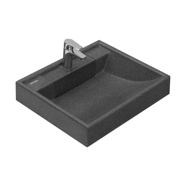 Раковина над стиральной машиной Акватон Рейн 60 см графит 1A72103KRW210 (детальная фотография)