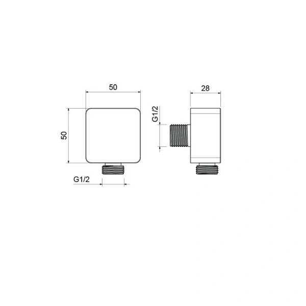 Шланговое подключение Акватек черное AQ2459MB (детальная фотография), в наличии