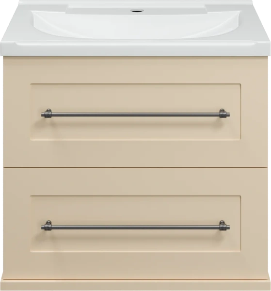 Тумба с раковиной подвесная Misty Марта П-Мрт09060-0 60 см с ящиками (детальная фотография)