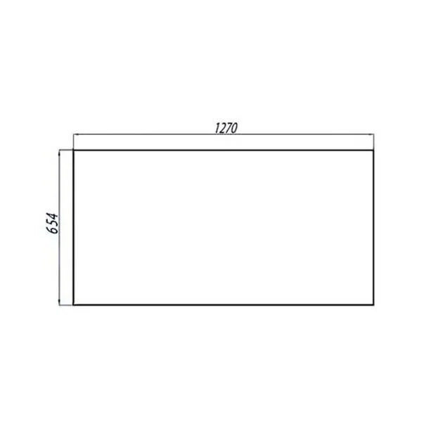 Зеркало с подсветкой Акватон Отель 127 см без рамы 1A107802OT010 (детальная фотография), полотно