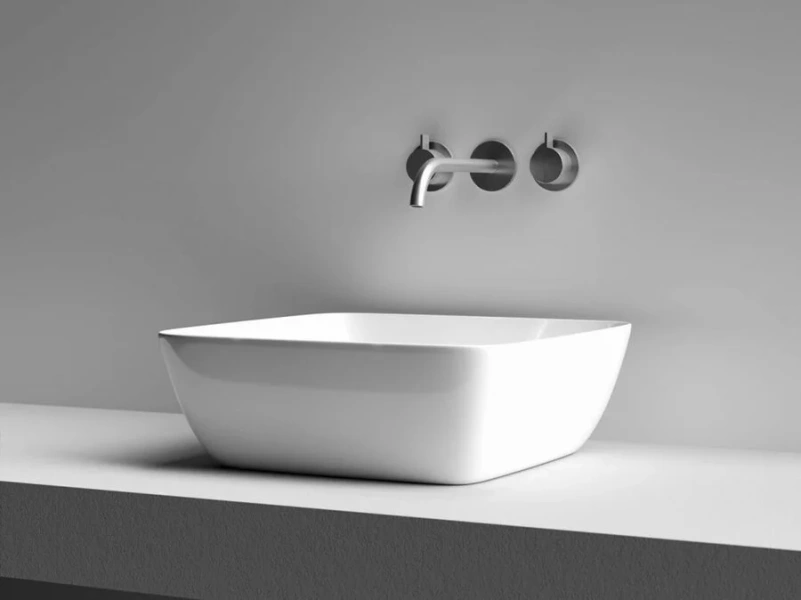 Раковина Ceramica Nova Form 41 см накладная CN2002 (детальная фотография), в форме чаши, квадратная