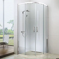 Душевой уголок BERGES Solo 80x80 см стекло прозрачное