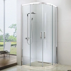 Душевой уголок BERGES Solo 80x80 см стекло прозрачное