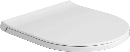 Крышка-сидение с микролифтом Simas Vignoni белая, петли хром - фото 2