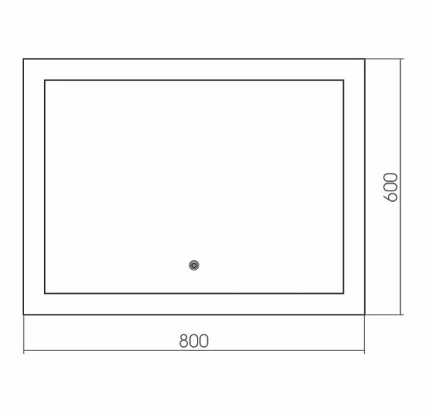 Зеркало с подсветкой Grossman Сlassic 80 см прямоугольное 180600 (детальная фотография), в наличии
