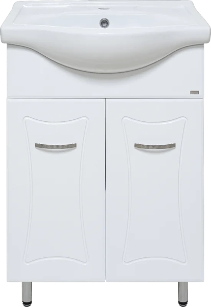 Тумба под раковину напольная Misty Классик 60 см белая Э-Кла01060-01Пр (детальная фотография)