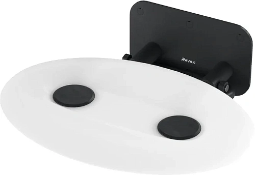 Сиденье для душа Ravak OVO белое/черное - фото 4