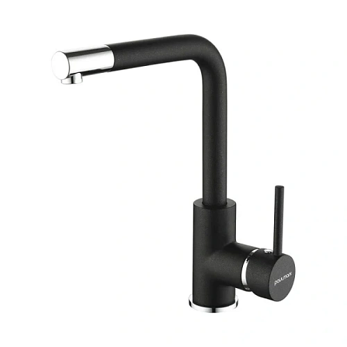 Смеситель для кухни Paulmark Honner черный металлик - фото 3