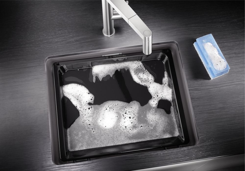 Мойка для кухни Blanco Etagon 500-U 53 см антрацит 522227 (детальная фотография), без крыла