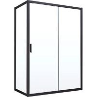 Душевой уголок профиль черный глянцевый стекло прозрачное Vegas-glass