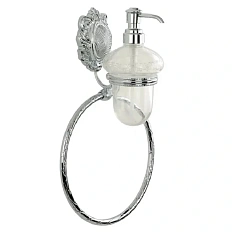 Дозатор для мыла с полотенцедержателем Migliore Cleopatra хром