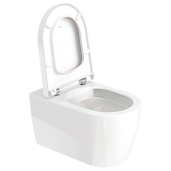 Унитаз подвесной Duravit ME by Starck с антибактериальным покрытием 2529092000 (детальная фотография), без бачка, со скрытым бачком