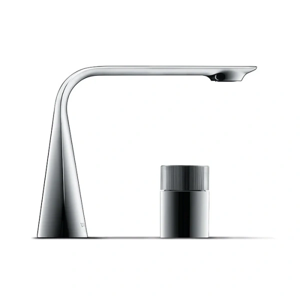 Смеситель Duravit D.1 D11120009010 для раковины, ручка цилиндр, хром (детальная фотография), современные, hi-tech