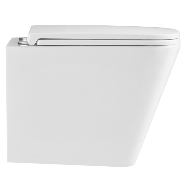 Унитаз подвесной Lemark Florex белый 9614001 (детальная фотография), без бачка, со скрытым бачком