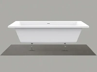 Ванна акриловая Knief Culture Fit 0400-268 180 х 80 см с ножками и сливом
