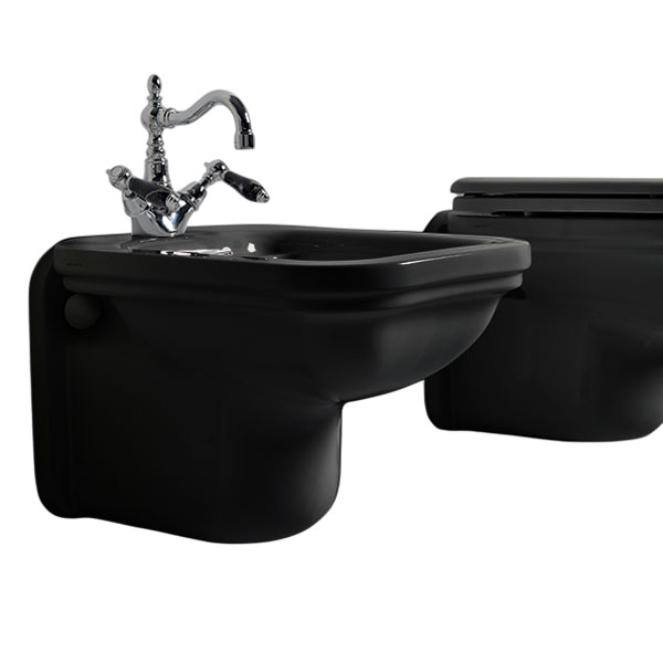Биде подвесное Kerasan Waldorf черное 4125K4 nero/cr *1 (детальная фотография)
