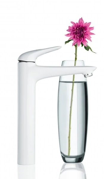 Смеситель для раковины белая луна Grohe Eurostyle New  23570LS3 (детальная фотография), белые