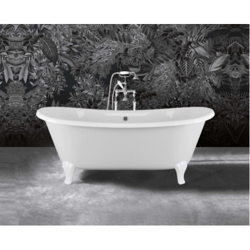 Ванна чугунная Devon & Devon Admiral 182х81 см без отверстий под смеситель, ножки белые 2MRADMIRALPDBIDD (детальная фотография)
