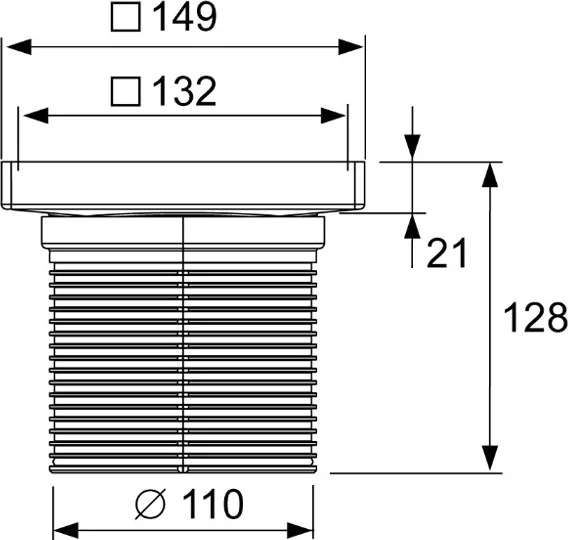 Основа для плитки 15х15 см с монтажным элементом, рамка нержавеющая сталь, Tece TECEdrainpoint S plate 3660011 (детальная фотография) index_1