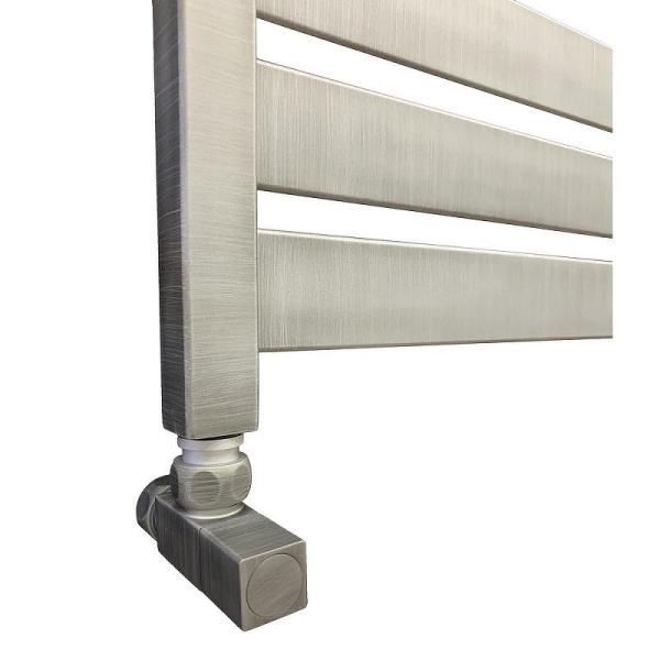 Полотенцесушитель водяной Ника Modern 100x50 см серебро ЛМ 7 100/50 Silver люкс (детальная фотография), другие