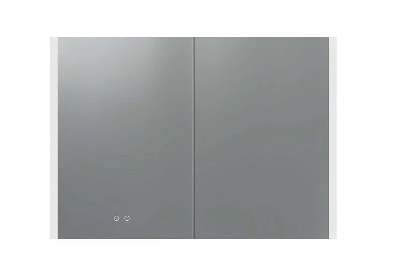 Зеркальный шкаф с подсветкой Акватек 100 см с двумя распашными дверками AQ7109-MLC (детальная фотография), навесные