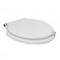 Сиденье для унитаза softclose, МДФ, цвет белый лак, фурнитура хром, Devon&Devon