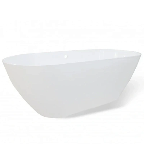 Ванна из литьевого мрамора Эстет Майами 150x75 см белая глянцевая - фото 1