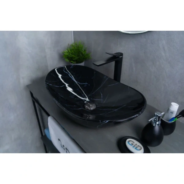 Раковина GID Lago Bs9811 61 см под камень 54467 (детальная фотография), в форме чаши, круглой формы