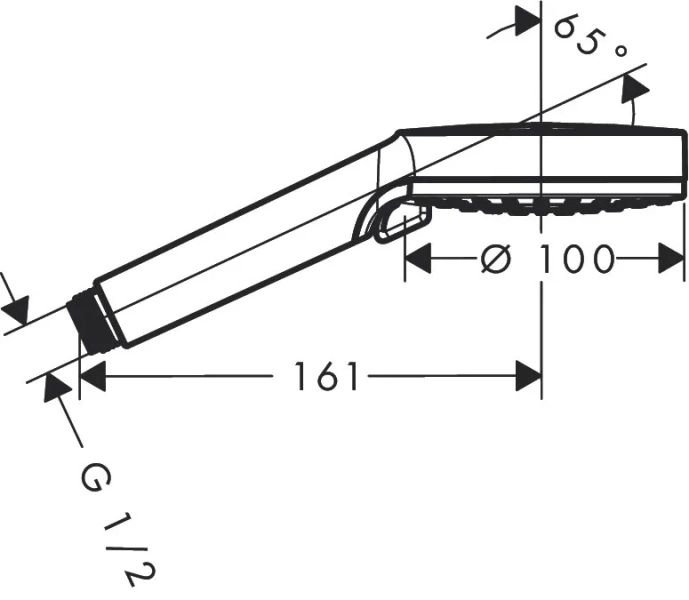 Душевая лейка Hansgrohe Crometta 26336400 (детальная фотография) index_1
