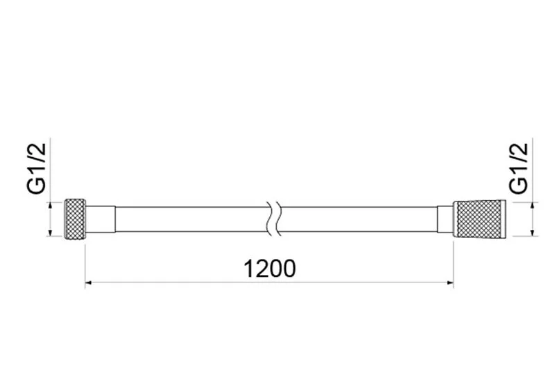 Шланг для душа Акватек оружейная сталь AQ2103BGM (детальная фотография), шланги для душа