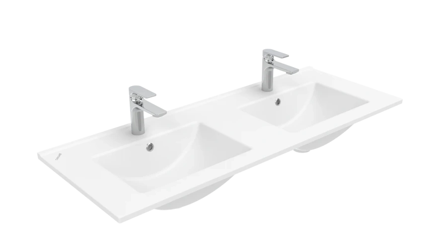 Раковина Creavit Su 121 см двойная SU121-00CB00E-0000 (детальная фотография)