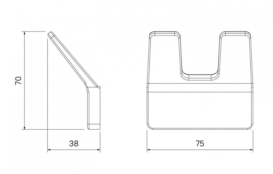 Крючок для ванной IDDIS Slide белый SLIWT20i41 (детальная фотография), современные, hi-tech